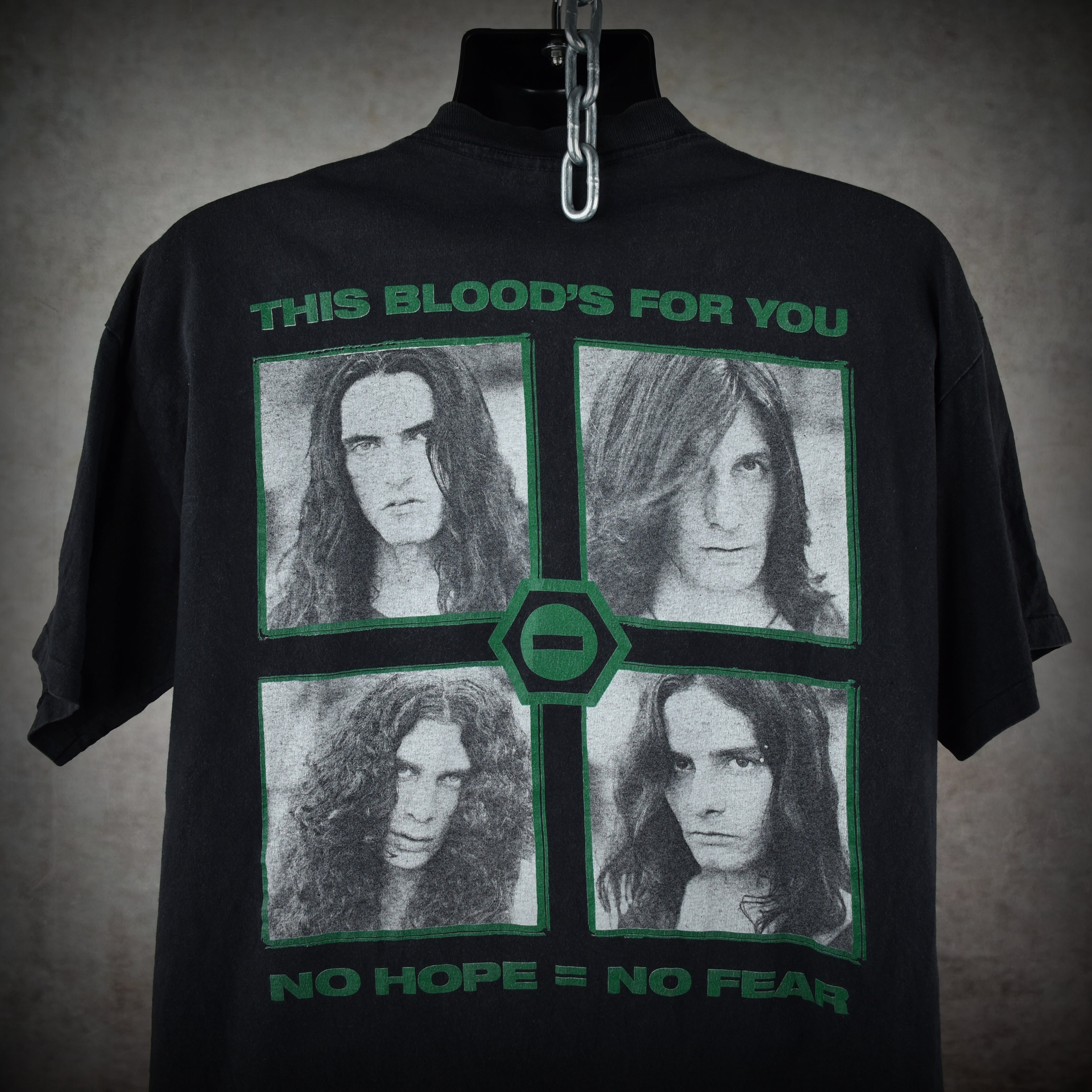 1994 type o negative vintage bloody kisses era "black no. 1" cult classic 90s goth metal band t-shirt