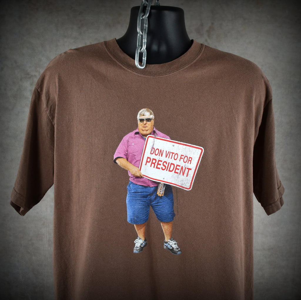 2004 viva la bam vintage don vito for president classic 00s mtv tv show character promo t-shirt
