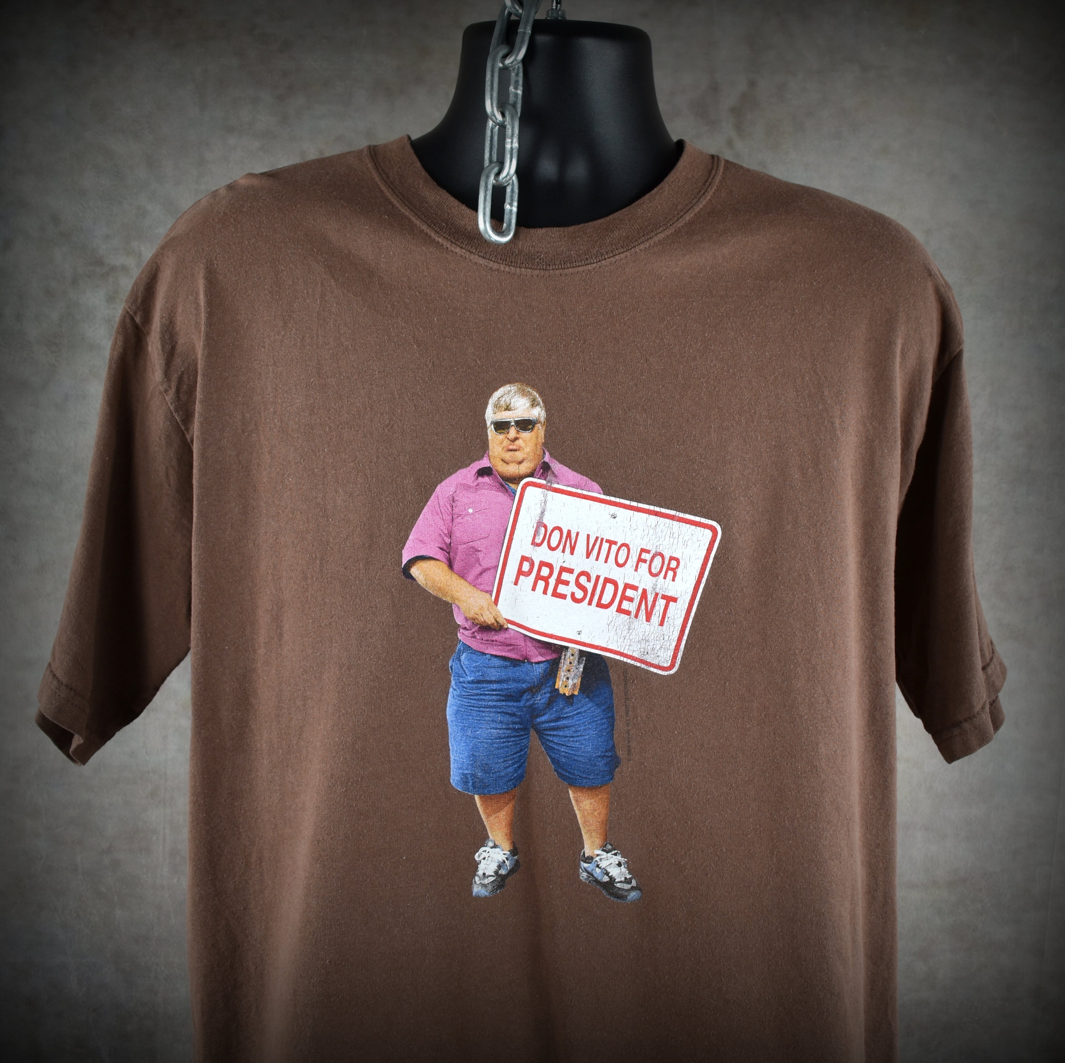 2004 viva la bam vintage don vito for president classic 00s mtv tv show character promo t-shirt
