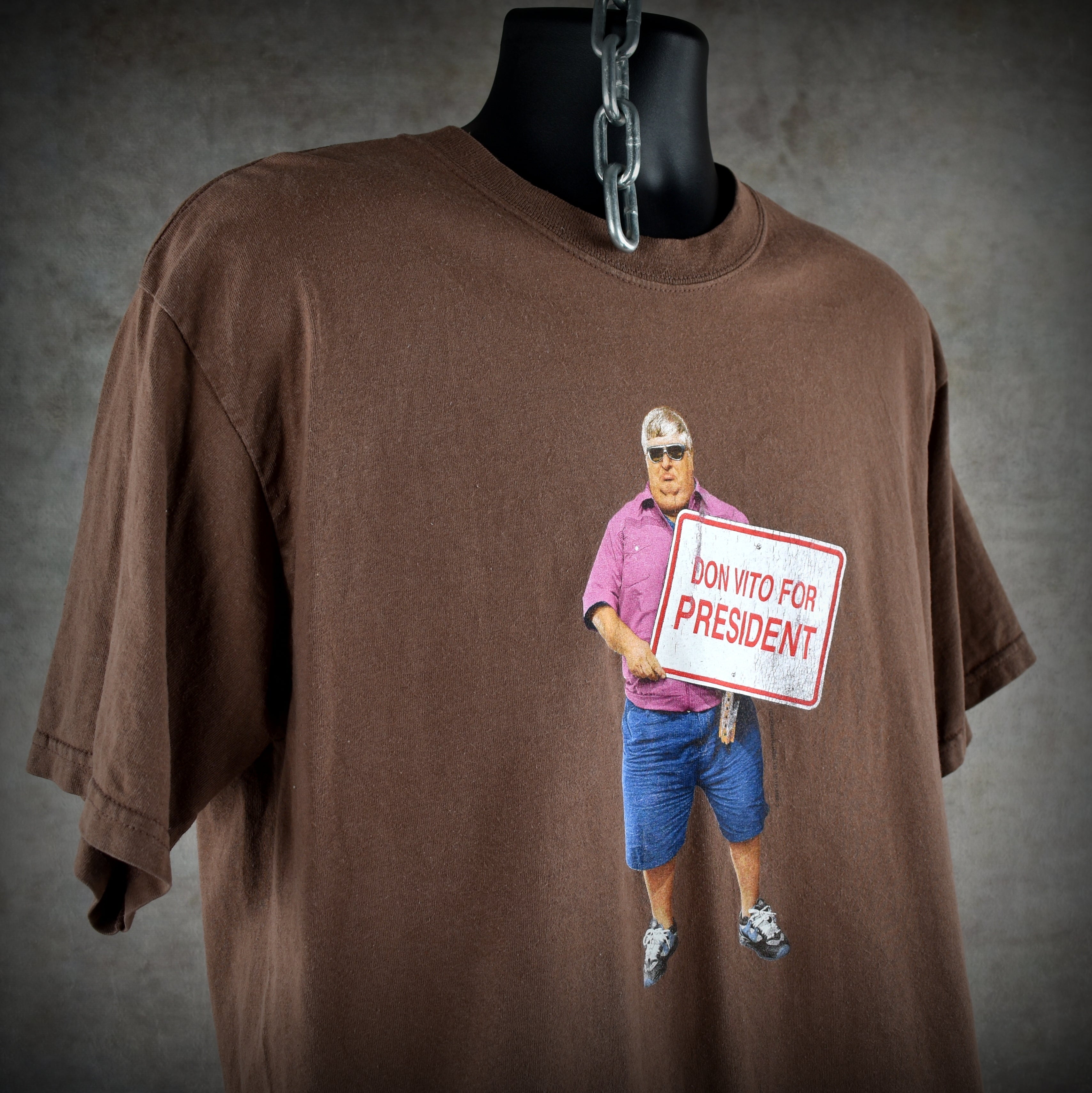 2004 viva la bam vintage don vito for president classic 00s mtv tv show character promo t-shirt