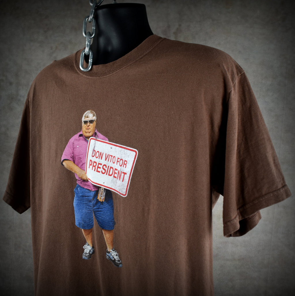 2004 viva la bam vintage don vito for president classic 00s mtv tv show character promo t-shirt