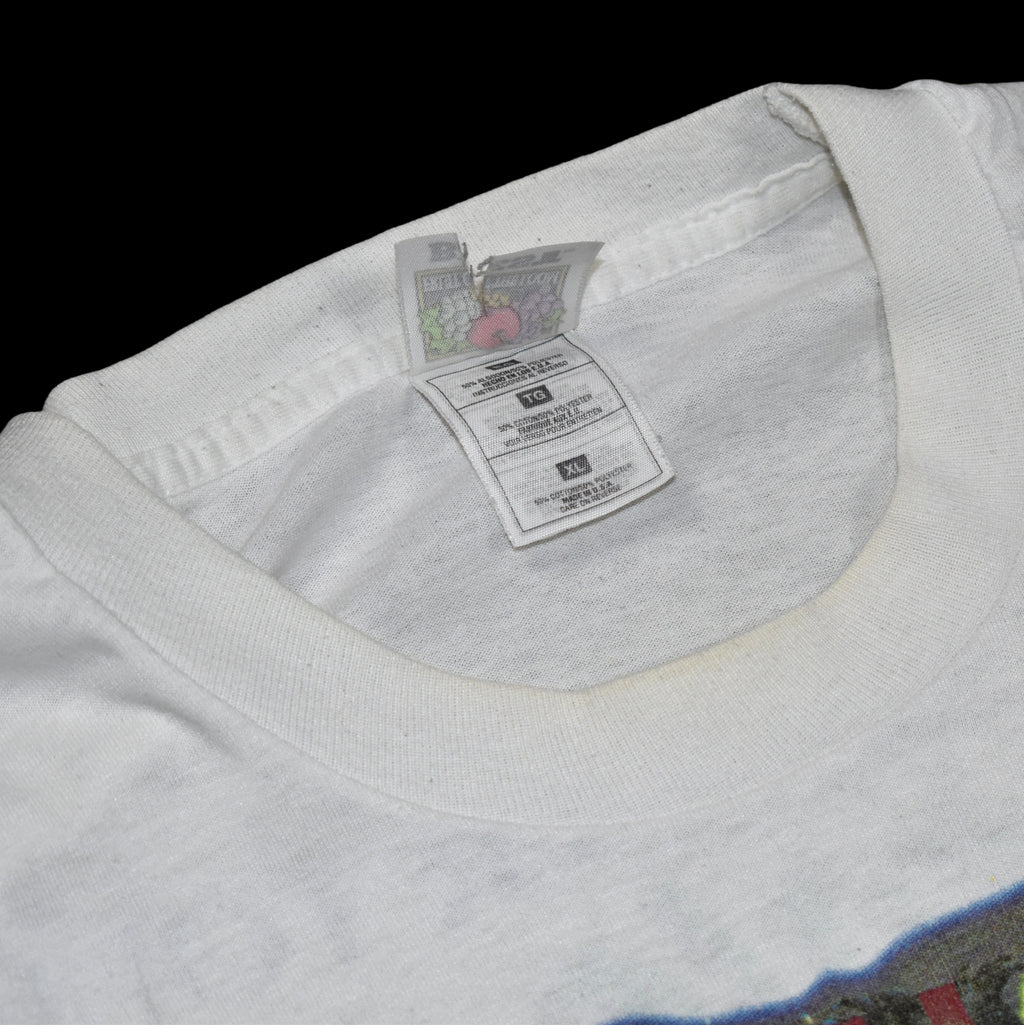 1997 the wallflowers + counting crows vintage alt rock rap tee classic 90s bootleg concert t-shirt