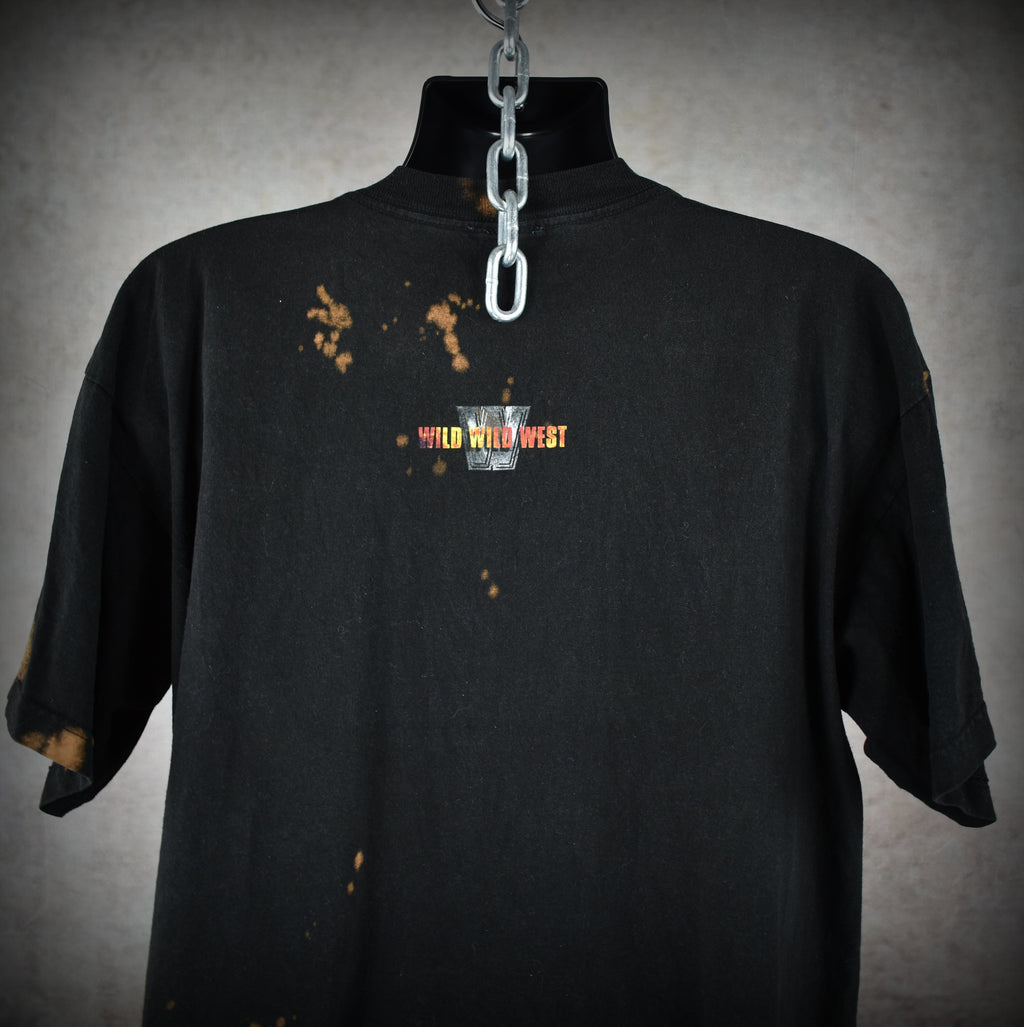 1999 wild wild west vintage will smith as james west cult classic y2k movie character promo t-shirt