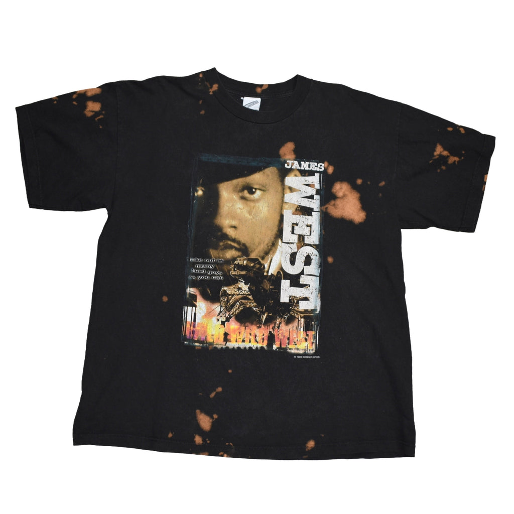 1999 wild wild west vintage will smith as james west cult classic y2k movie character promo t-shirt