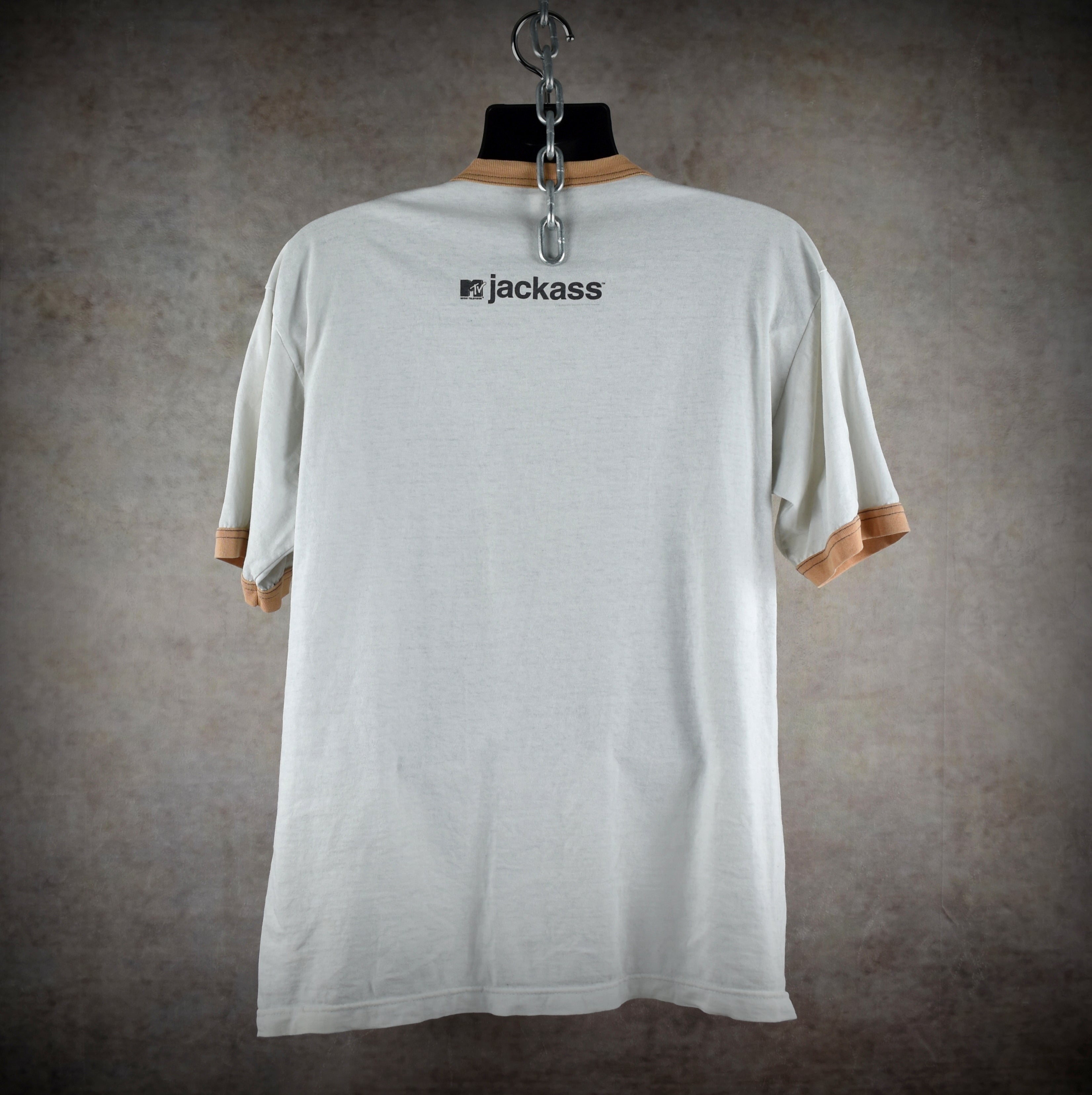2000 jackass vintage johnny knoxville s1:e1 self-defense stunt iconic y2k mtv tv show ringer t-shirt