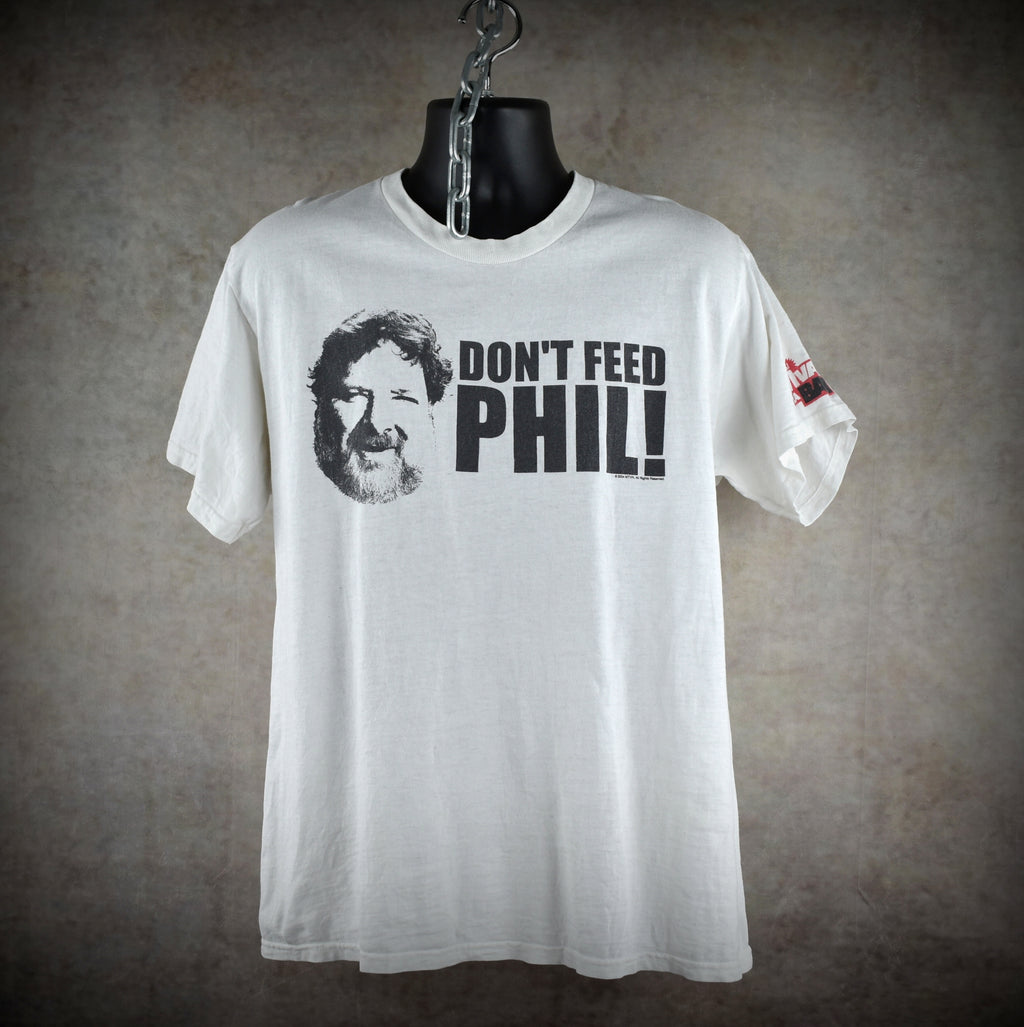 2004 don't feed phil vintage s1:e2 viva la bam iconic 00s bam margera mtv tv show promo t-shirt