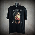2001 andrew w.k. vintage party hard era iconic y2k pop culture i get wet album art promo t-shirt
